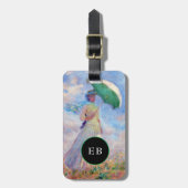 Claude Monet - Eine Frau mit einem Sonnenschirm au Gepäckanhänger (Vorderseite vertikal)