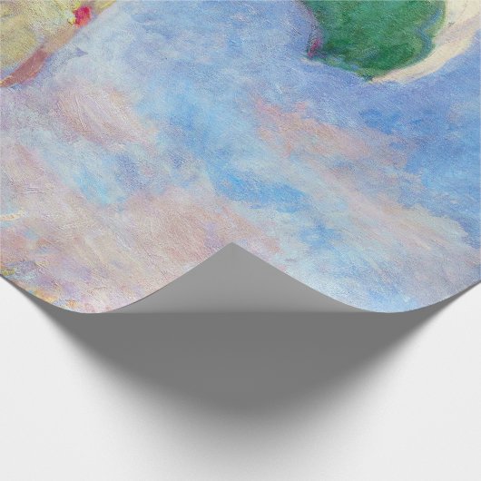 Claude Monet - Eine Frau mit einem Sonnenschirm au Geschenkpapier (Ecke)