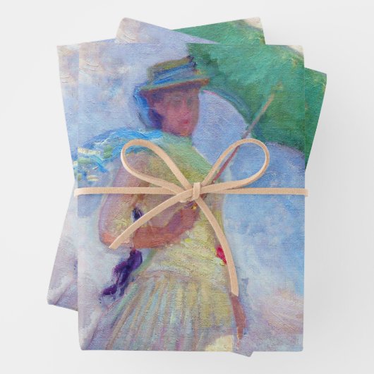 Claude Monet - Eine Frau mit einem Sonnenschirm au Geschenkpapier Set (Beispiel)