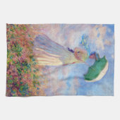 Claude Monet - Eine Frau mit einem Sonnenschirm au Geschirrtuch (Horizontal)