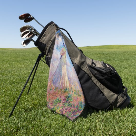 Claude Monet - Eine Frau mit einem Sonnenschirm au Golfhandtuch (Gras)