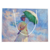Claude Monet - Eine Frau mit einem Sonnenschirm au Große Geschenktüte (Rückseite)