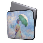 Claude Monet - Eine Frau mit einem Sonnenschirm au Laptopschutzhülle (Vorderseite Links)