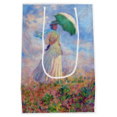 Claude Monet - Eine Frau mit einem Sonnenschirm au Mittlere Geschenktüte (Rückseite)