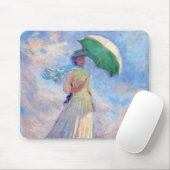 Claude Monet - Eine Frau mit einem Sonnenschirm au Mousepad (Mit Mouse)