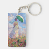 Claude Monet - Eine Frau mit einem Sonnenschirm au Schlüsselanhänger (Rückseite)