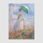 Claude Monet - Eine Frau mit einem Sonnenschirm au Seidenpapier