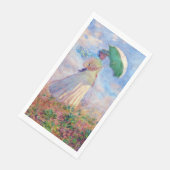 Claude Monet - Eine Frau mit einem Sonnenschirm au Serviette (Ecke)