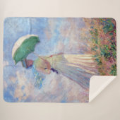 Claude Monet - Eine Frau mit einem Sonnenschirm au Sherpadecke (Vorderseite (Horizontal))