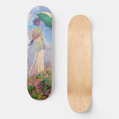 Claude Monet - Eine Frau mit einem Sonnenschirm au Skateboard (Vorderseite)