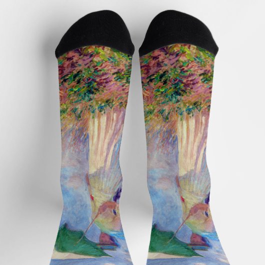 Claude Monet - Eine Frau mit einem Sonnenschirm au Socken (Oben)