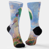 Claude Monet - Eine Frau mit einem Sonnenschirm au Socken (Gewinkelt)