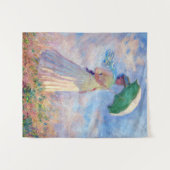 Claude Monet - Eine Frau mit einem Sonnenschirm au Wandteppich (Vorderseite (Horizontal))