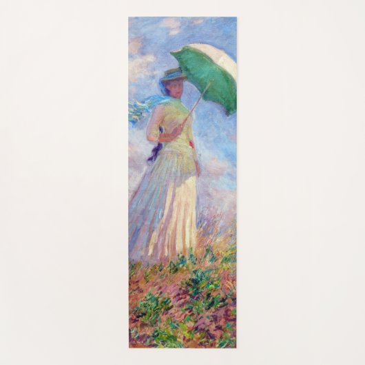 Claude Monet - Eine Frau mit einem Sonnenschirm au Yogamatte (Vorderseite)