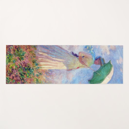 Claude Monet - Eine Frau mit einem Sonnenschirm au Yogamatte (Vorderseite (Horizontal))