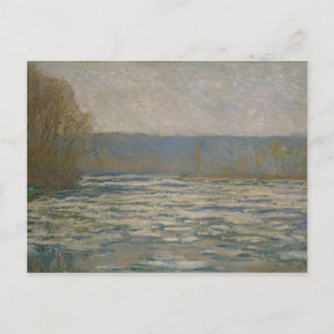 Claude Monet - Eis bricht an der Seine auf Postkarte