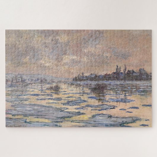 Claude Monet – Eisbruch auf der Seine 1880 Puzzle (Horizontal)