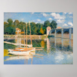 Claude Monet, Eisenbahnbrücke in Argenteuil Poster