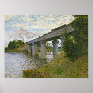 Claude Monet   Eisenbahnbrücke in Argenteuil Poster