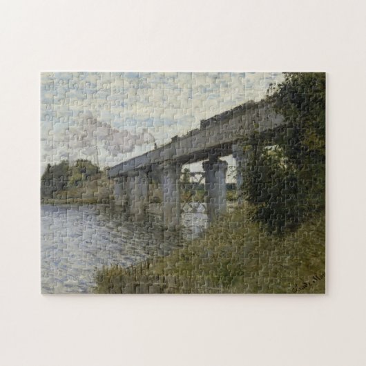 Claude Monet - Eisenbahnbrücke in Argentinien Puzzle (Horizontal)