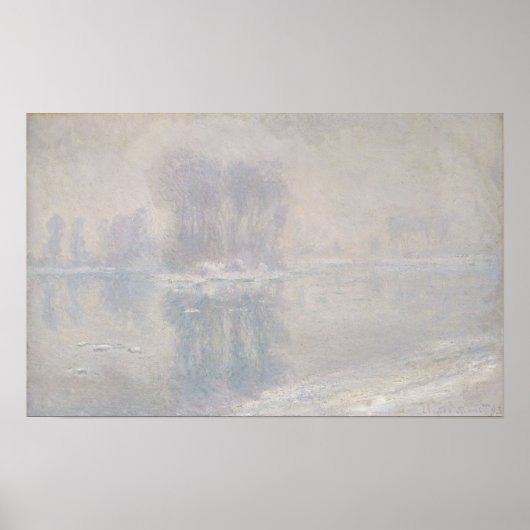 Claude Monet | Eisschollen Poster (Vorne)