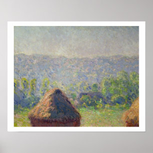 Claude Monet   Ende des Sommers in Givern Poster