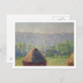 Claude Monet | Ende des Sommers in Givern Postkarte (Vorne/Hinten)