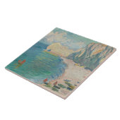 Claude Monet - Etretat - Der Strand und die Falais Fliese (Seite)