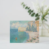 Claude Monet - Etretat - Der Strand und die Falais Postkarte (Stehend Vorderseite)