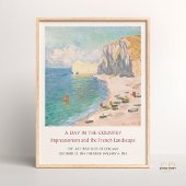 Claude Monet Étretat Etretat Beach Art Exhibition Poster