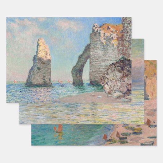 Claude Monet Etretat Masterstückauswahl Geschenkpapier Set (Set)