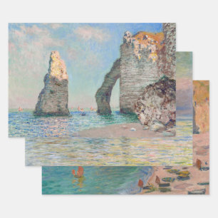 Claude Monet Etretat Meisterwerke Kollektion Geschenkpapier Set