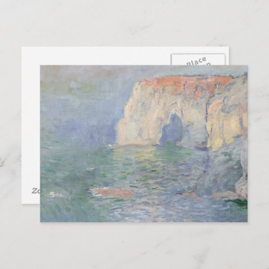 Claude Monet | Etretat Postkarte (Vorne/Hinten)