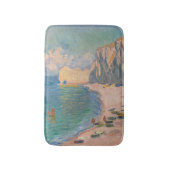 Claude Monet - Etretat: Strand und Falaise d'Betwe Badematte (Vorderseite Vertikal)