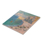 Claude Monet - Etretat: Strand und Falaise d'Betwe Fliese (Seite)
