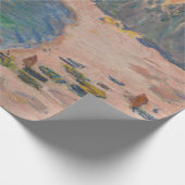 Claude Monet - Etretat: Strand und Falaise d'Betwe Geschenkpapier (Ecke)