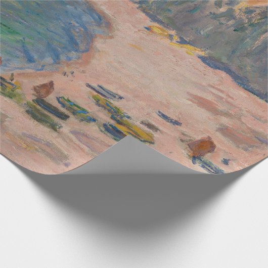 Claude Monet - Etretat: Strand und Falaise d'Betwe Geschenkpapier (Ecke)