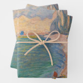 Claude Monet - Etretat: Strand und Falaise d'Betwe Geschenkpapier Set (Beispiel)