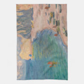 Claude Monet - Etretat: Strand und Falaise d'Betwe Geschirrtuch (Vertikal)