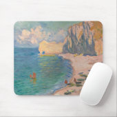 Claude Monet - Etretat: Strand und Falaise d'Betwe Mousepad (Mit Mouse)