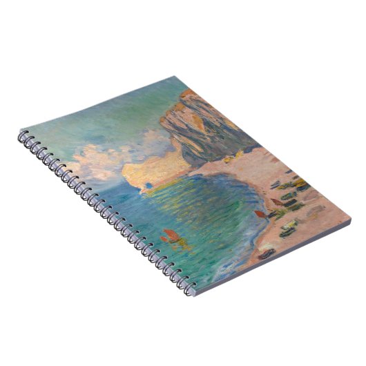 Claude Monet - Etretat: Strand und Falaise d'Betwe Notizblock (Rechte Seite)