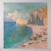 Claude Monet - Etretat: Strand und Falaise d'Betwe Poster (Vorne)