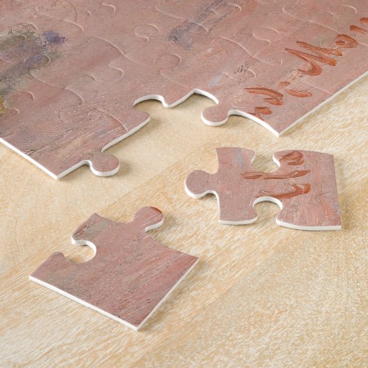 Claude Monet - Etretat: Strand und Falaise d'Betwe Puzzle (Seite)