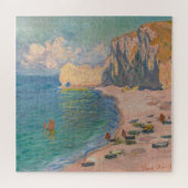 Claude Monet - Etretat: Strand und Falaise d'Betwe Puzzle (Horizontal)