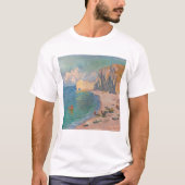 Claude Monet - Etretat: Strand und Falaise d'Betwe T-Shirt (Vorderseite)