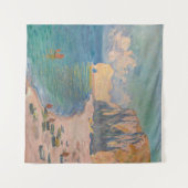 Claude Monet - Etretat: Strand und Falaise d'Betwe Wandteppich (Vorderseite (Horizontal))