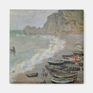 Claude Monet   Etretat, Strand und Porte d'Amont Magnet