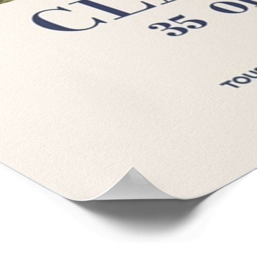 Claude Monet Exhibition und Kunstausstellung Poster (Ecke)