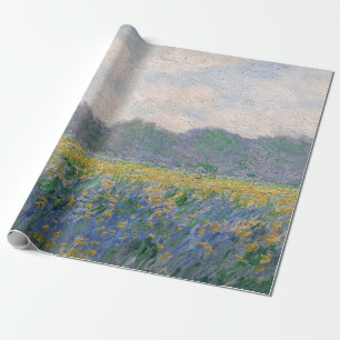 Claude Monet - Feld mit gelben Schwertlilien in Gi Geschenkpapier