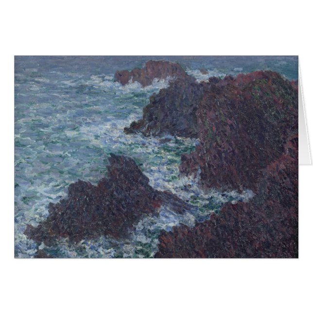 Claude Monet | Felsen in Belle-Ile, der wilden Küs (Vorderseite (Horizontal))
